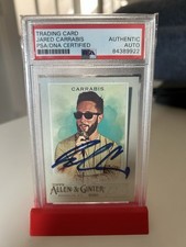 Jared Carrabis Topps 2020 Allen & Ginter #204 Autographed PSA 84389922