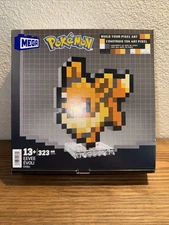 2023 MEGA Pokemon Eevee 323 Piece Building Set Pixel Art Figure Mattel, New
