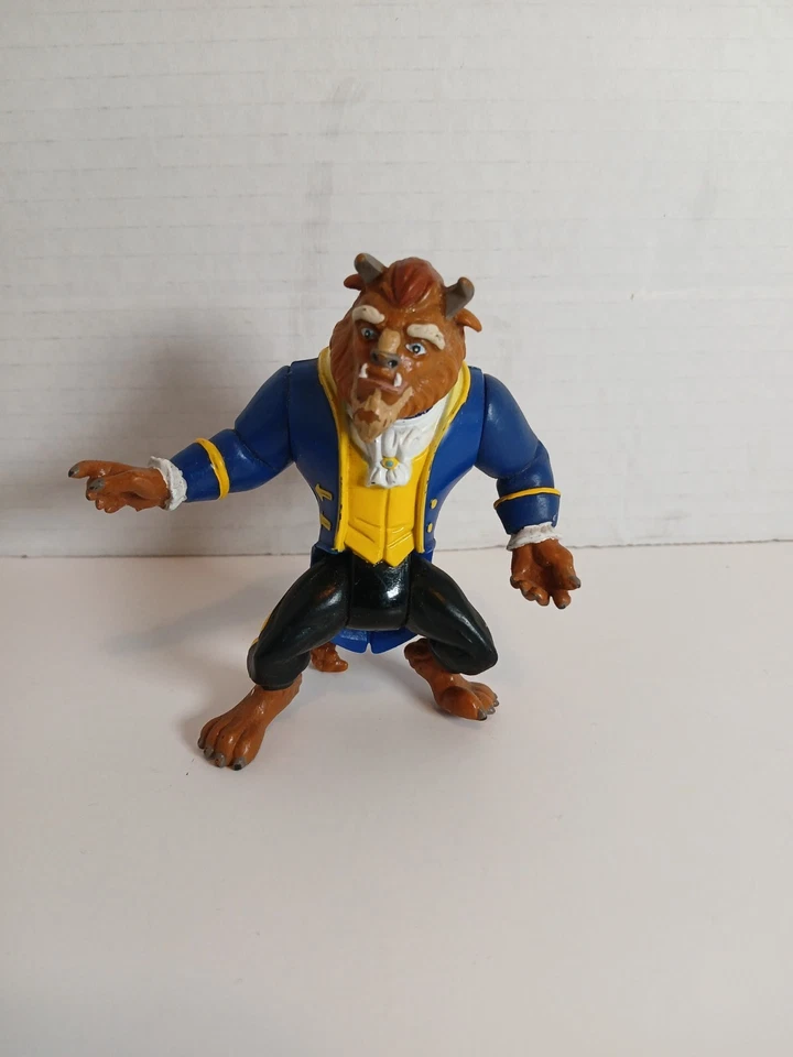 Figura de acción vintage 1991 Disney La Bella y la Bestia Burger King comida para niños Foto 3 de 4