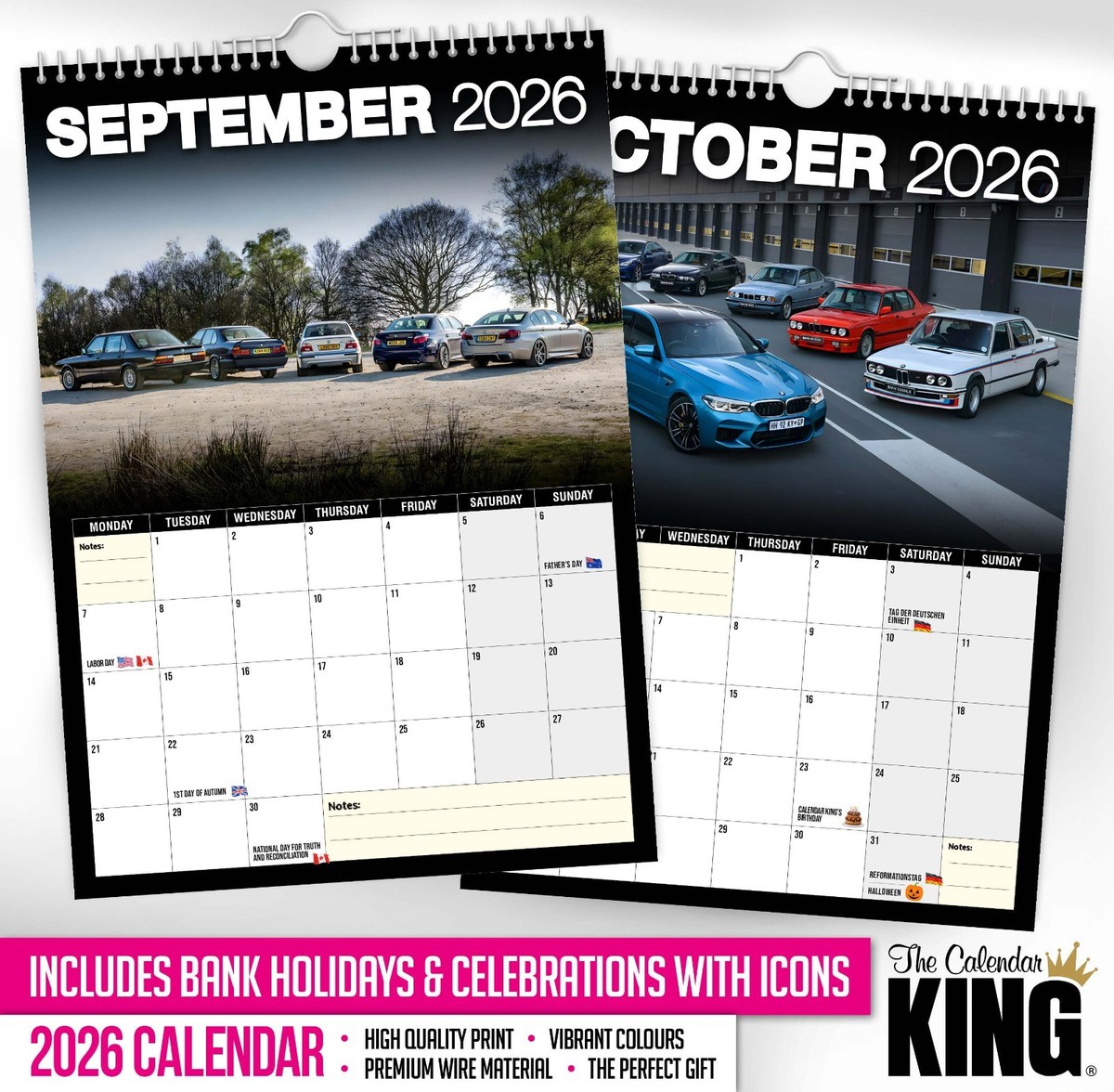 2026 Calendar - BMW M5 - Motoring / Cars / Nostalgic / Christmas