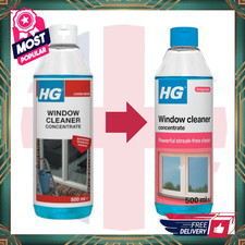 HG Window Cleaner  Super Concentrated Formula for Streak Free Glass 500ML  UK