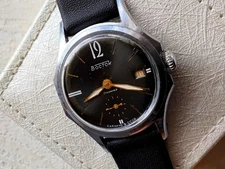 Russian soviet Vostok Chaika small watch, rare black military dial