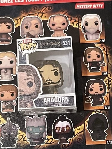 Funko Bitty Pop LOTR The Lord Of The Rings- #531 Aragorn 1/3 Chase Rare