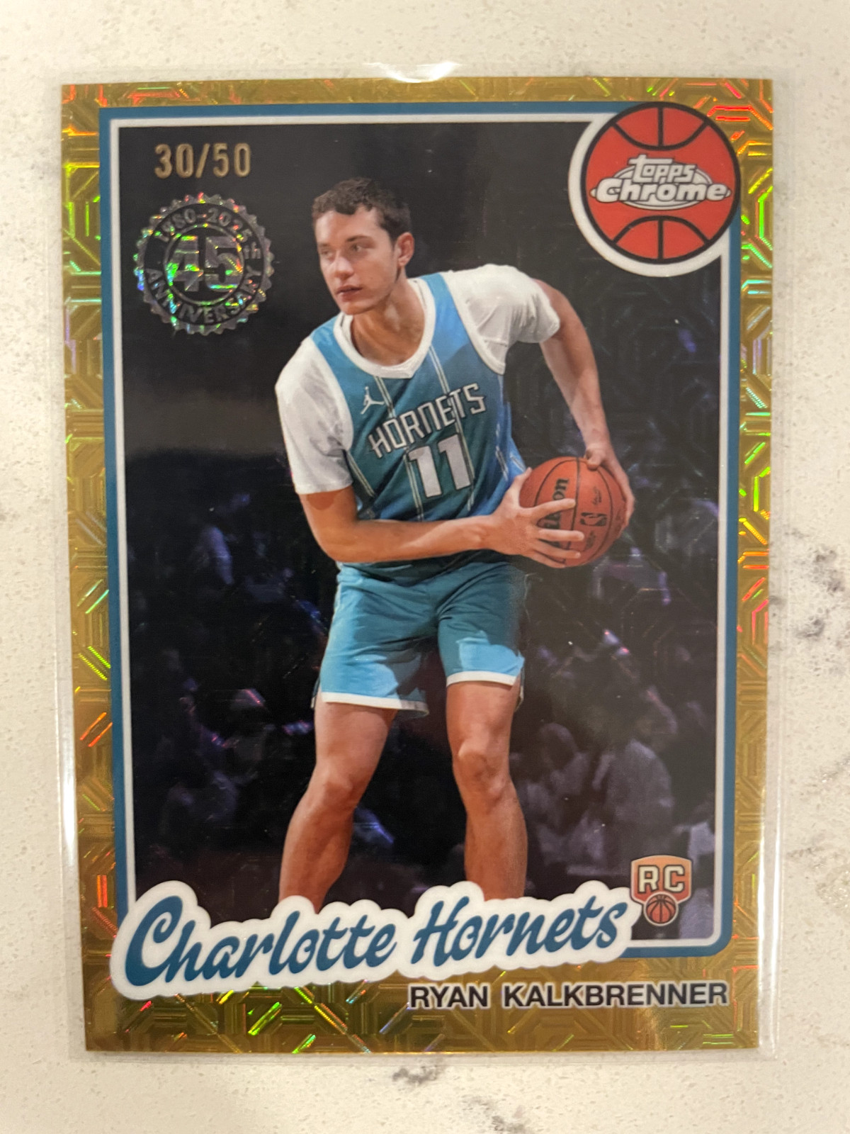 2025-26 Topps Basketball RYAN KALKBRENNER Rookie Gold Mojo /50 RC 