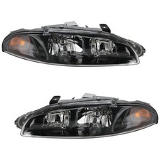 Headlight Assembly Set Compatible With 1997-1999 Mitsubishi Eclipse