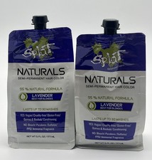 2pk Splat Naturals Semi Permanent Hair Color LAVENDER Best for Blondes