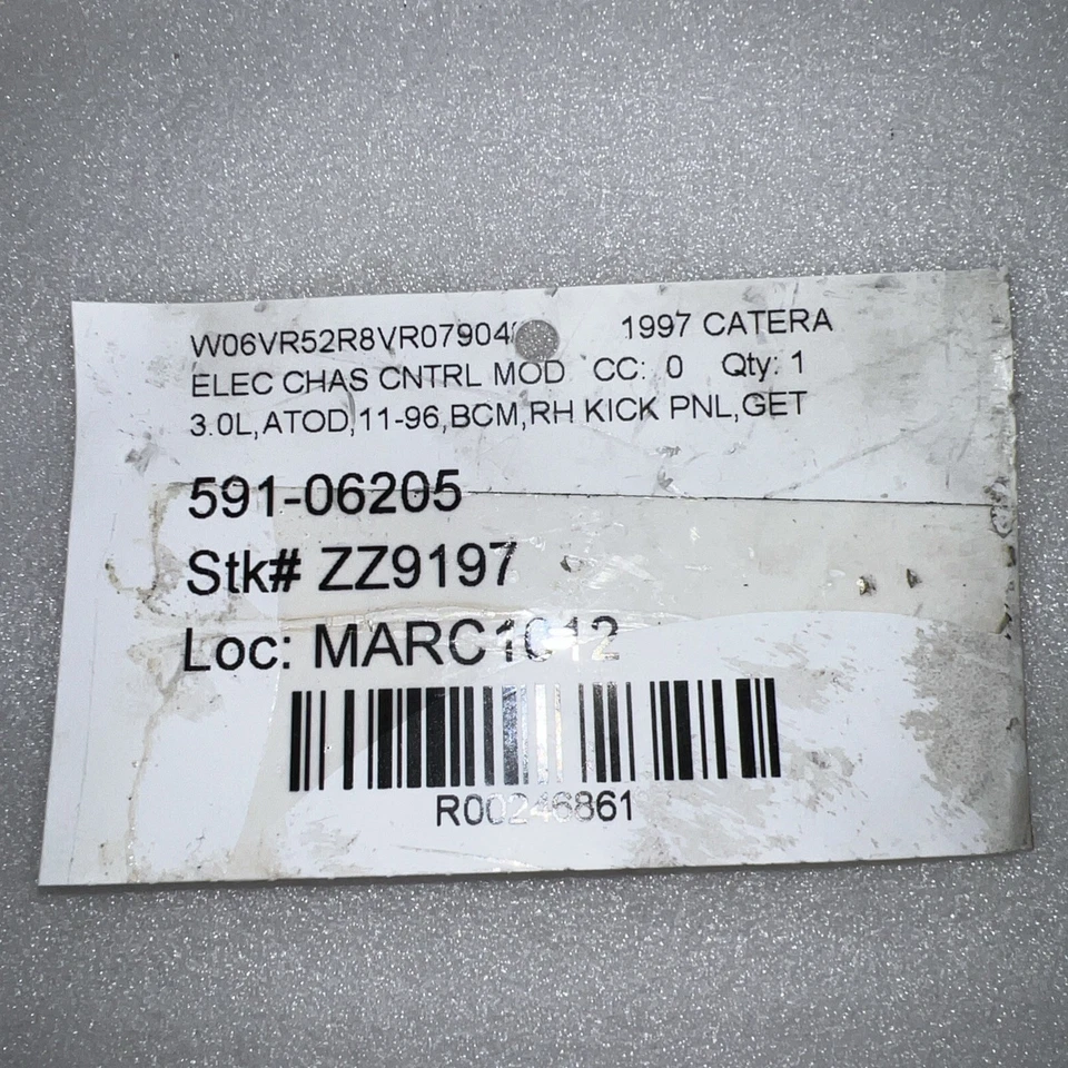 Cadillac Catera 1997 módulo de control de carrocería BCM1 16211379 Foto 2 de 4