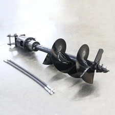 300mm Diameter Auger Drill Fits 1-1.5 Ton Mini Excavator Small Digger Attachment