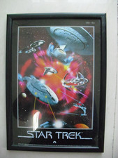 Vintage 1999 plakat Star Trek USS Enterprise - limitowana edycja numer 001188
