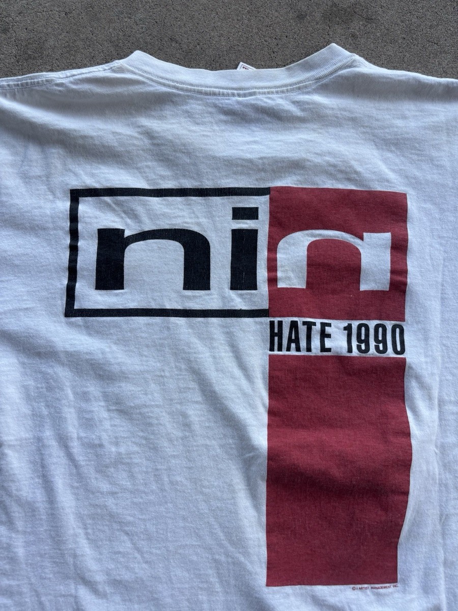 Rare Vintage 90's Nine Inch Nails Shirt SIN NIN Pretty Hate