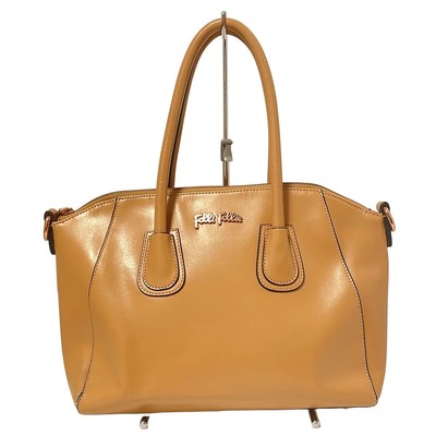 Orange Folli Follie Bags Folli Follie Light Metallic Gold Tote