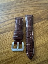 Panerai Leather Watch Strap Premium Brown Leather PAM 26mm
