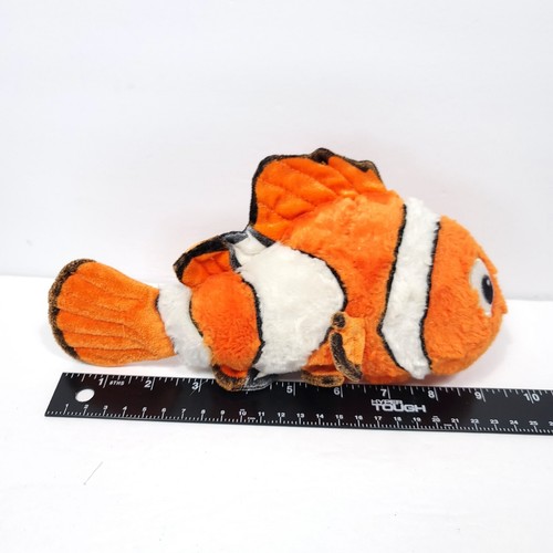 Disney Finding Nemo Dory Clown Pesce Arancio Bianco Peluche Imbottito Animale 9,5" Peloso - Foto 4 di 5