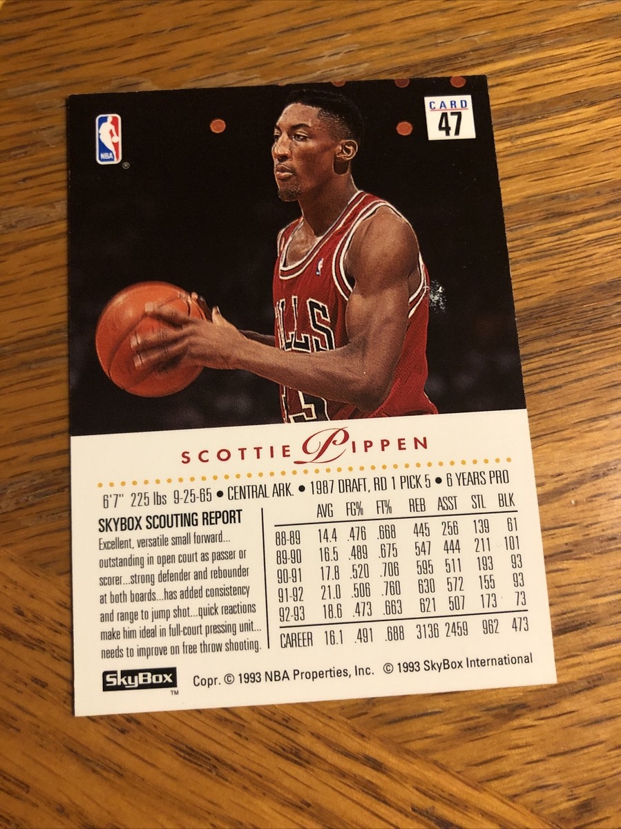 1993 SKYBOX NBA PIPPEN ピッペン シカゴブルズ PSA10 Scottie Pippen 1993-94 SkyBox Premium #47 Basketball Card
