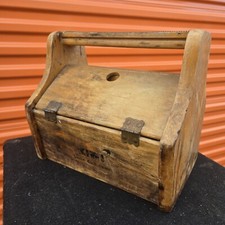 Kiwi Shoe Shine Groomer Wooden Box Case Foot Rest