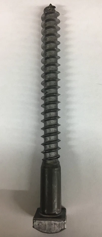 Tornillo de perno de cabeza cuadrada de 3/8 X 4 cabeza lisa de herrero 9/16 (10 piezas) Foto 3 de 3