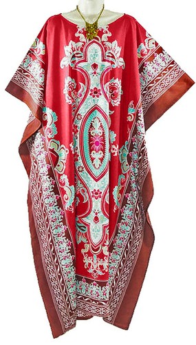 New Summer Amazing Beautiful BALI Design Buttersoft Long Kaftan Kaftans Dress - Picture 4 of 4
