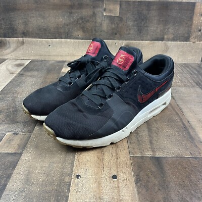 924449-001 Nike Air Max Zero 'N7' Black University Red Gum Men’s Size 13 