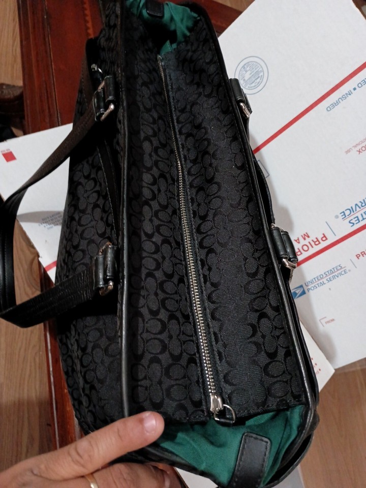 Coach Signature Diaper Large Travel Tote Bag F77156 Shoulder Purse