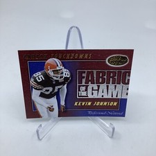 2000 Leaf Certified Fabric of the Game #FG48 Kevin Johnson 138/1000 Browns
