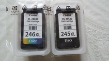 Genuine Canon PG-245 XL Black  CL-246 XL Color High Capacity Ink Cartridges