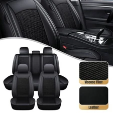 Car Seat Covers Full Set 5-Seat Leather Cushion For Hyundai Tucson Accent Sonata