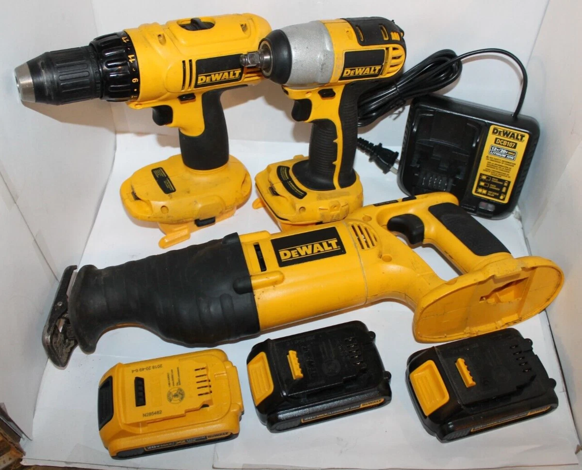Dewalt 18V DC823 Impact Wrench DW938 Reciprocating Saw DC970 Drill Batteries
