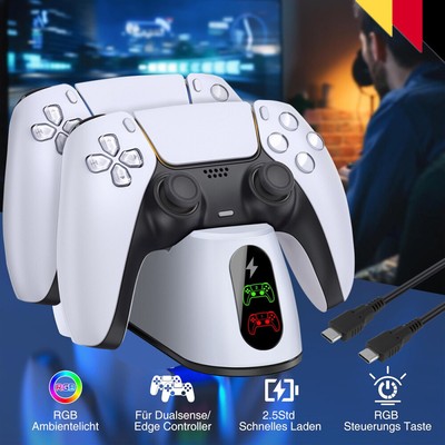 PS5 Controller Ladestation,PS5 Zubehörsets Ladestation für PS5 Edge Controller