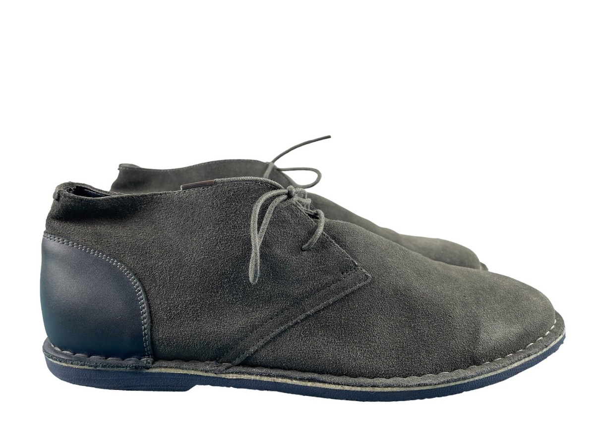 Joseph Abboud Chukka Boots Men 13 M Shoes Grey Suede Leather 