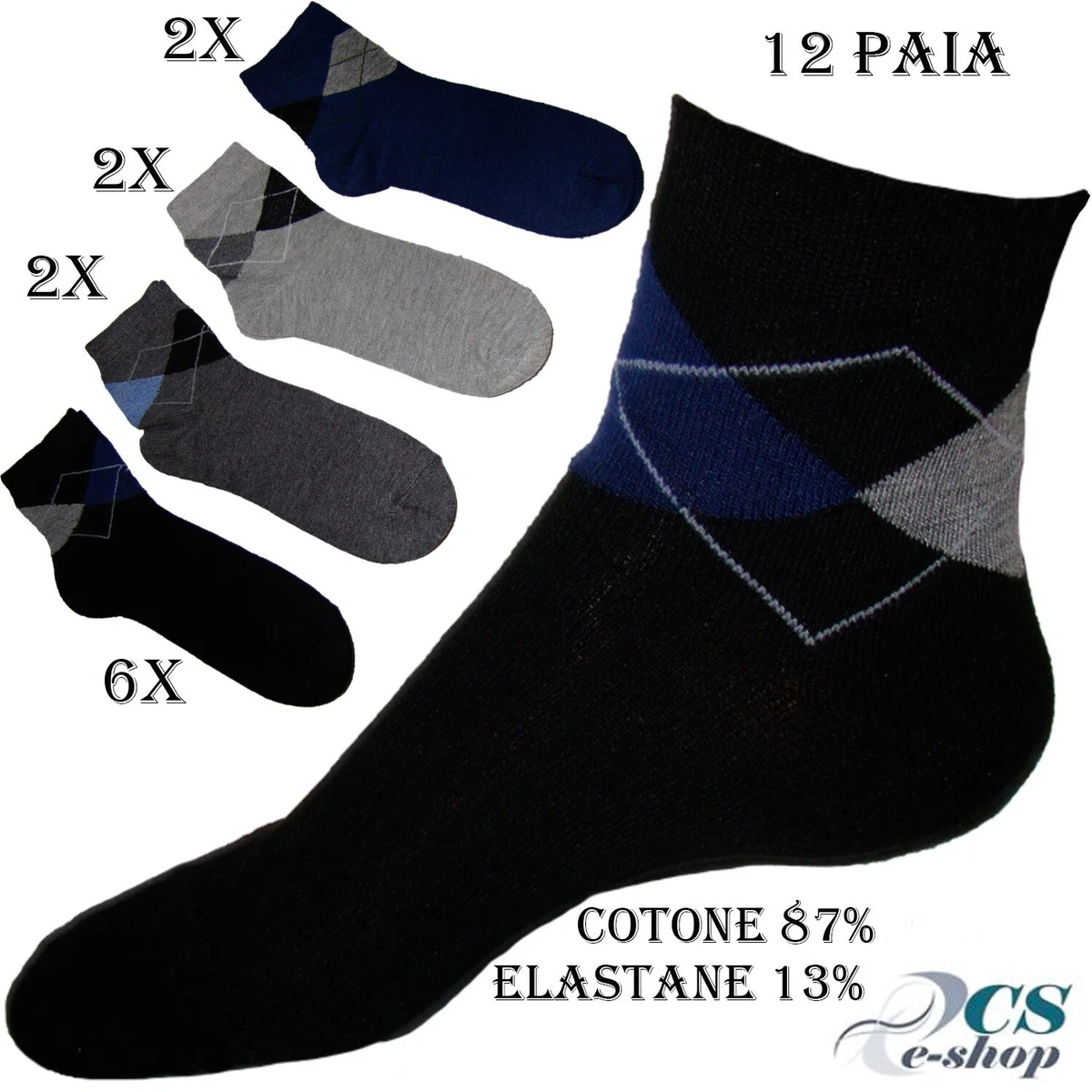 KONY Confezione 4 Calzini Uomo In Cotone Colorati A Tema Animali Marini, Divertenti E Originali, Taglia 40-46, Regalo Ideale