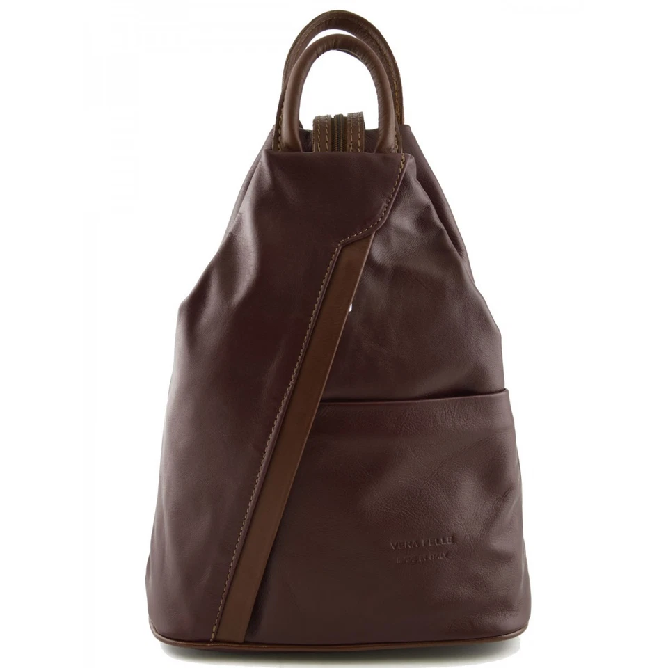 Woman Leather Backpack - Anfissa - Photo 1/1