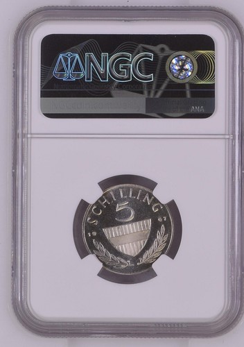 Austria S5S proof silver 1967, NGC PF66 - Picture 2 of 2