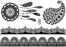 Tattoo Disposable Flash Adhesive Bride Wedding Foot Chain Henna Baptism