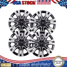4pcsset Car Chrome Wheel Rim Skin Cover Hub Caps Hubcap Wheel Cover 15inch