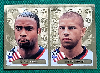 2002 Navarrete Korea Japan World Cup FIFA Face CROMO #262 DAVID R. - CHRIS A.