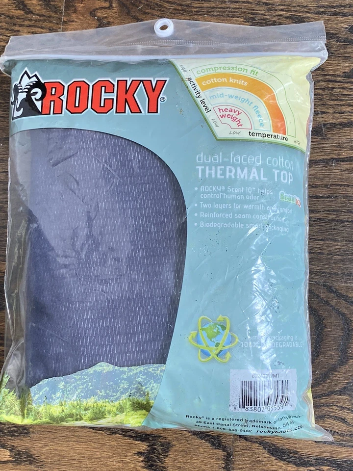 Rocky Men's XL Dual Faced Cotton Thermal Top Shirt Scent IQ Scent Control - Image 4 of 4