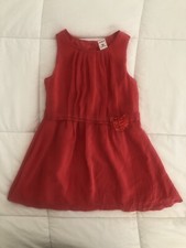 Carter’s Toddler girl dress ~ size 3T ~ Bright Red/Orange Color