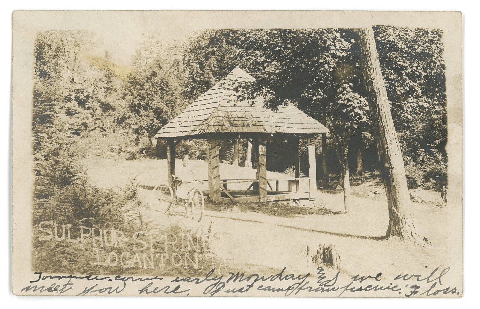RPPC Sulphur Springs LOGANTON PA Clinton County Pennsylvania Real Photo
