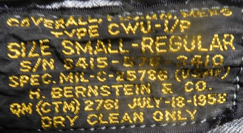 Original U.S. CWU-1/P Flight Suit-Small - Picture 2 of 2