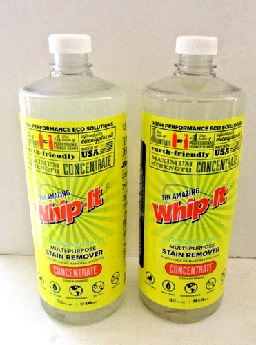 (TWO 32 oz) Whip-It Concentrate All Purpose Cleaner & Stain Remover Non Toxic