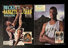 Vintage Issues 2 & 5 (1990) Beckett Basketball Magazine-Featuring David Robinson