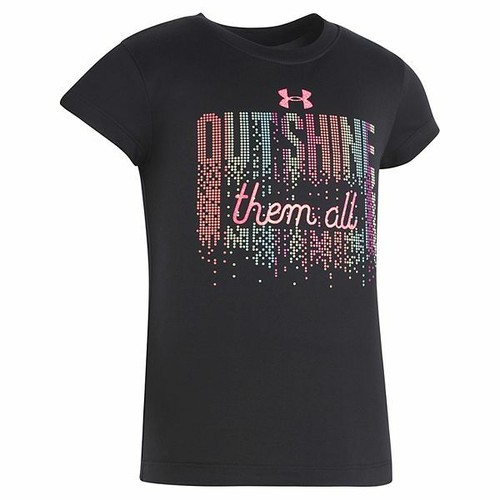 New Under Armour Little Girls Short Sleeve Graphic Shirt Choose Size & Color - Picture 3 of 5