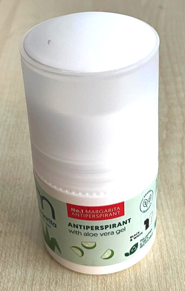 MARGARITA Antitranspirante ALOE VERA Eco Vegano Roll On Desodorante 50 ml