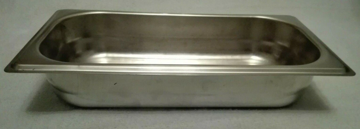 Deep stainless steel roaster/roasting/lasagne oven dish/pan (33x18x6cm), BNWOT
