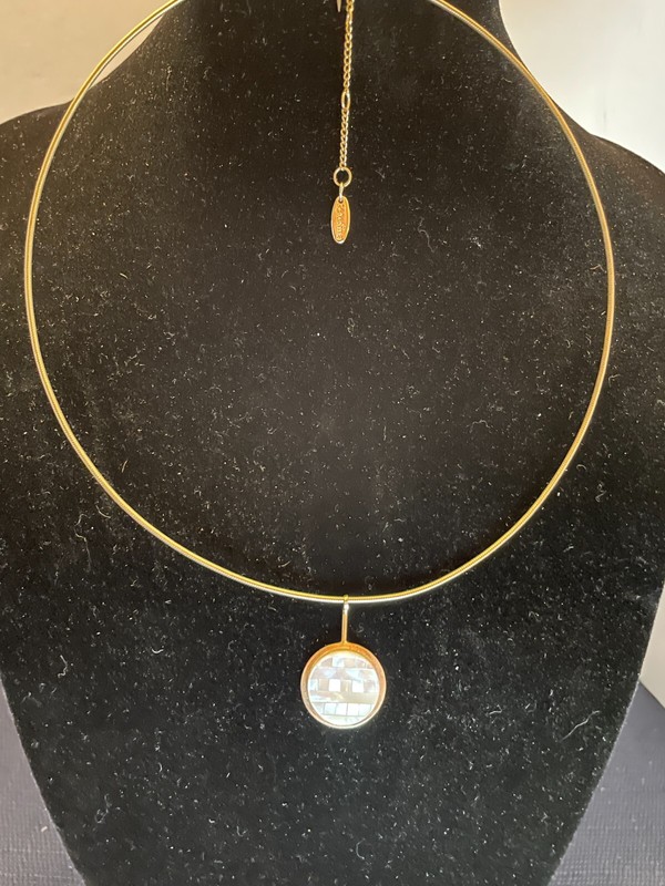 Serefina Choker with Mother of Pearl Pendent