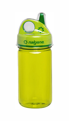 Nalgene Grip-N-Gulp Sustain 12oz Water Bottle - Green w/ Cover