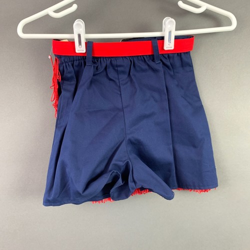 De colección Banjo Dallas TX Rojo Azul Flecos Rodeo Vaquera Camisa Conjunto 6 6X Nuevo con Etiquetas - Imagen 11 de 11