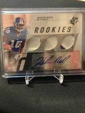 2009 SPX Rookies Hakeem Nicks Auto Jersey Patch! /25! Ny Giants Great! Rare RC