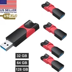 LOT Pack USB 3.0 Flash Drive Retractable High Speed Thumb Drive Memory Sticks