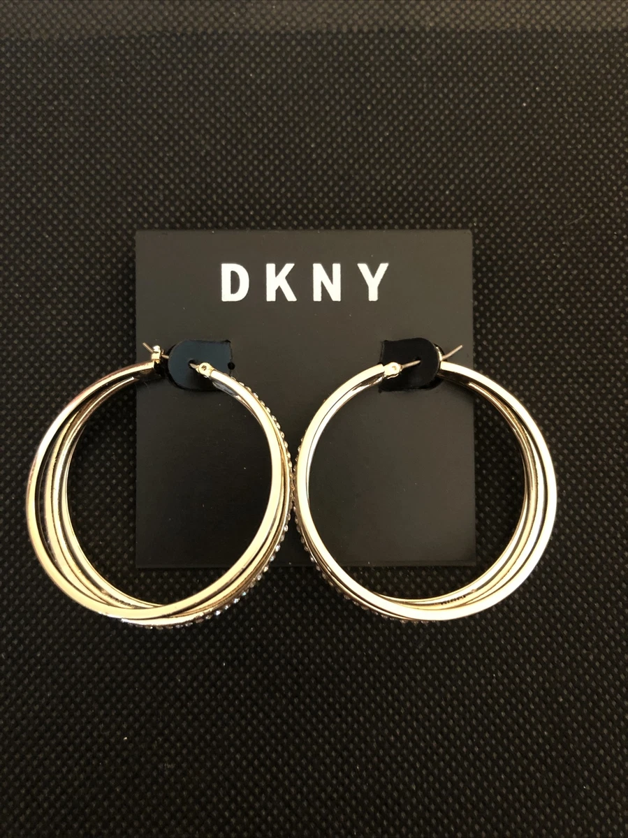 Dkny hoop best sale earrings